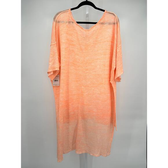 Free People Linen Blend Knit High Low Top OB572449 Large - Picture 4 of 10